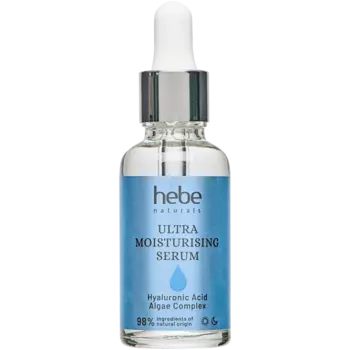 Ультраувлажняющая сыворотка для лица с гиалуроновой кислотой, 30 мл Hebe Naturals Ultra moisturising serum