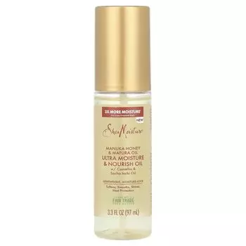 Ультраувлажняющее и питательное масло, мед манука и масло мафуры, 3,3 жидких унции (97 мл) Sheamoisture