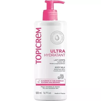 Ультраувлажняющее молочко для тела 500мл, Topicrem