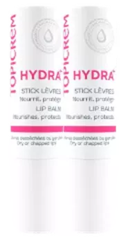 Ультраувлажняющий бальзам для губ Hydra+, упаковка 2 х 4 грамма Topicrem