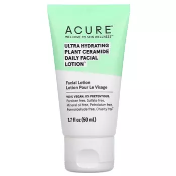 Ультраувлажняющий Лосьон ACURE для лица с растительными керамидами для ежедневного ухода, 50 мл