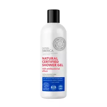 Ультразащитный и свежий дезинфицирующий гель для душа Gel De Ducha Natural Certificado Efecto Higienizante Natura Siberica, 400 ml