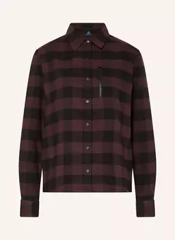 Уличная блузка essential odlo, цвет SCHWARZ/DUNKELROT