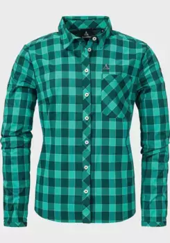 Уличная блузка Schffel "Blouse Silba L", зеленый