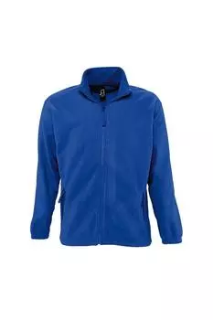 Уличная флисовая куртка North с молнией во всю длину SOL'S, синий