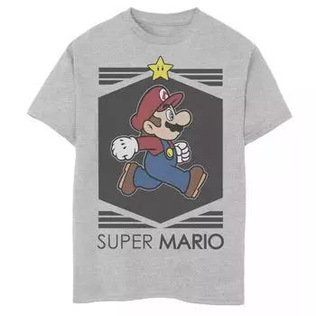 Уличная футболка с рисунком Nintendo Super Mario Star Walk для мальчиков 8–20 лет Licensed Character