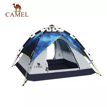 Уличная гидравлическая полностью автоматическая палатка Camel для 3-4 человек, двухслойная палатка для отдыха и кемпинга на открытом воздухе A1S3NA108-1 Starry Sky