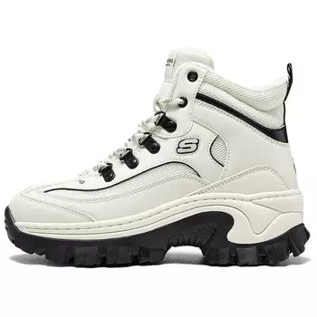 Уличная кроссовки для женщин с высоким берцем, цвет белый/черный Skechers