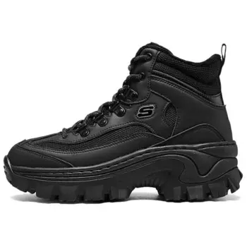 Уличная кроссовки для женщин с высоким берцем, полностью черный Skechers