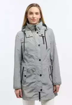 Уличная куртка Barbara Lebek с капюшоном и прорезью на молнии сзади, оливковый