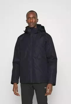 Уличная куртка CMP МУЖСКАЯ КУРТКА НА МОЛНИИ С КАПЮШОНОМ, цвет black blue