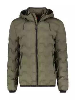 Уличная куртка LERROS "Легкий блузон с капюшоном LERROS", с капюшоном, зеленый