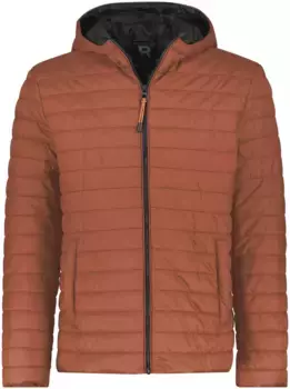 Уличная куртка LERROS, с капюшоном и боковыми карманами, красный