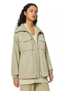 Уличная куртка Marc O'Polo "из переработанного полиэстера", без капюшона, зеленый