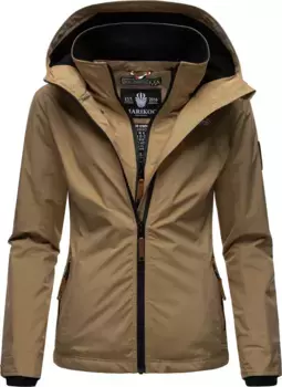 Уличная куртка Marikoo "Клубника", с капюшоном, спортивная функциональная куртка с капюшоном, коричневый