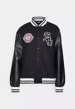 Уличная куртка MLB CHICAGO WHITE SOX PATCH VARSITY JACKET New Era, черный