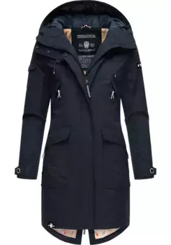 Уличная куртка Navahoo "Pfefferschote", с капюшоном, современная женская переходная куртка с капюшоном, цвет морской волны