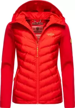 Уличная куртка Navahoo "Take Me With You", с капюшоном, стильная переходная куртка с капюшоном, красный