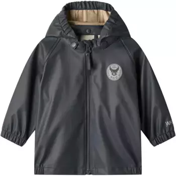 Уличная куртка ПШЕНИЦА «Rainwear Chardy Jacket», с капюшоном, водонепроницаемая Wheat, цвет ink