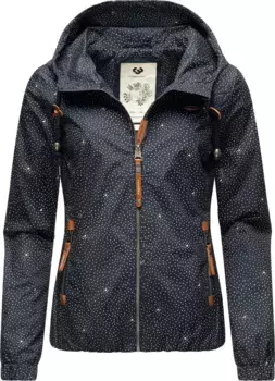 Уличная куртка Ragwear "Darow Print", с капюшоном, стильная переходная куртка с принтом и капюшоном, цвет морской волны