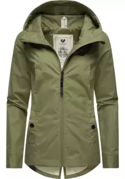 Уличная куртка Ragwear "Monade Transition", с капюшоном, стильная переходная куртка с большим капюшоном, зеленый