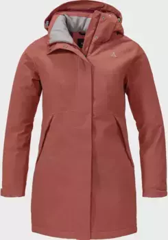 Уличная куртка Schffel "Ins. Куртка Bastianisee L", с капюшоном, красный