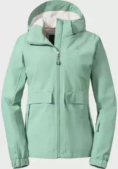 Уличная куртка Schffel "Jacket Lausanne L", с капюшоном, зеленый
