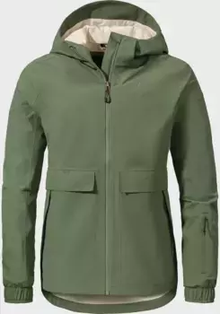 Уличная куртка Schffel "Jacket Lausanne L", с капюшоном, зеленый