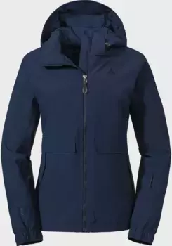 Уличная куртка Schffel "Jacket Lausanne L", с капюшоном, синий