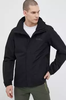 Уличная куртка Stormy Point Jack Wolfskin, черный