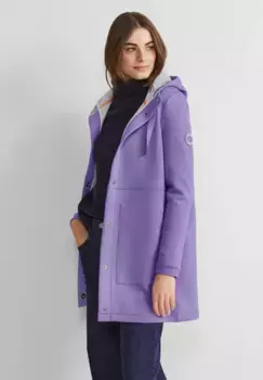 Уличная куртка STREET ONE с капюшоном из мягкой смеси материалов, цвет Shiny Lilac