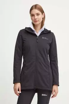 Уличная куртка Windhain Jack Wolfskin, черный