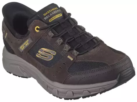 Уличная обувь Skechers "OAK CANYON-CONSISTENT WINNER", повседневная обувь, обувь на шнуровке, уличная обувь с функцией вставки, черный