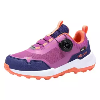 Уличная обувь TROLLKIDS "Trollfjord Hiker Low", водонепроницаемая, цвет Mallow Pink/Violet Blue/Papaya
