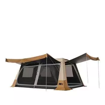 Уличная палатка AXZ Explorer для двух спален и одной гостиной, виниловая палатка цвета хаки, улучшенная снежная юбка [1110x]