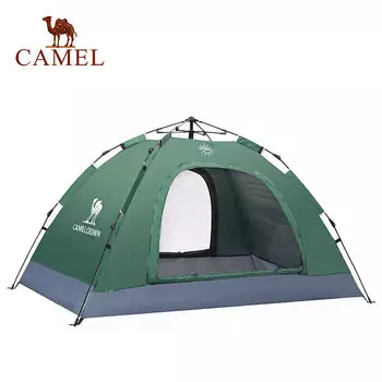 Уличная палатка Camel, уличная палатка для кемпинга, непромокаемая и солнцезащитная, для 2–3 человек, утолщенная, автоматическая, быстро открывающаяся палатка без установки, C008-1, красная