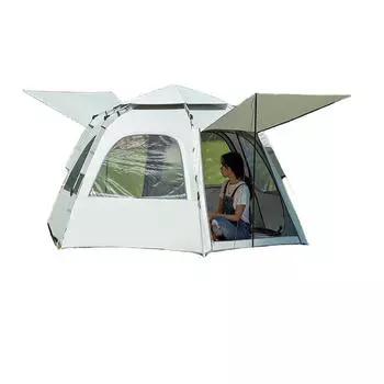 Уличная палатка Ziyouke [две двери и пять окон] солнцезащитная одиночная палатка на 5-8 человек
