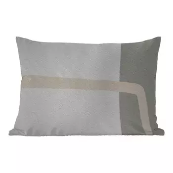 Уличная подушка MuchoWow - Абстракция - Минимализм - Дизайн - 50x30 см - Устойчивость к атмосферным воздействиям - Подушка для отдыха - Чехол на подушку - Хлопчатобумажная ткань - Декоративные наволочки, мультиколор