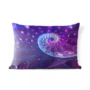 Уличная подушка MuchoWow - Абстракция - Ракушки - Блеск - 50x30 см - Устойчивость к атмосферным воздействиям - Подушка для отдыха - Чехол на подушку - Хлопчатобумажная ткань - Декоративные наволочки, мультиколор