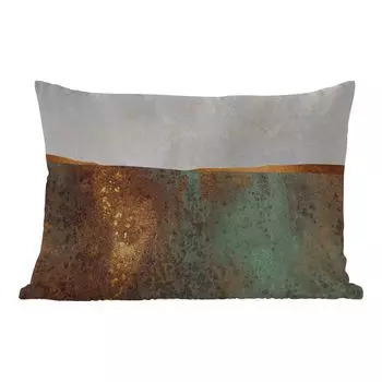 Уличная подушка MuchoWow - Абстракция - Роскошь - Золото - 60x40 см - Устойчивость к атмосферным воздействиям - Подушка для отдыха - Чехлы для подушек - Декоративные чехлы для подушек - Декоративные чехлы для подушек, мультиколор