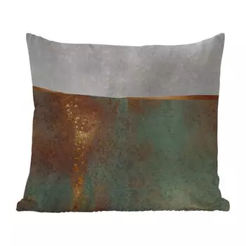 Уличная подушка MuchoWow - Абстракция - Роскошь - Золото - 60x60 см - Устойчивость к атмосферным воздействиям - Подушка для отдыха - Чехлы для подушек - Декоративные чехлы для подушек - Декоративные чехлы для подушек, мультиколор