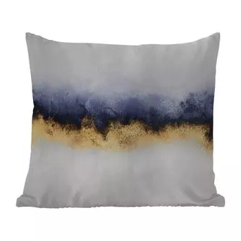 Уличная подушка MuchoWow - Абстракция - Золото - Роскошь - 45x45 см - Устойчивость к атмосферным воздействиям - Подушка для отдыха - Чехлы для подушек - Декоративные чехлы для подушек - Декоративные чехлы для подушек, мультиколор
