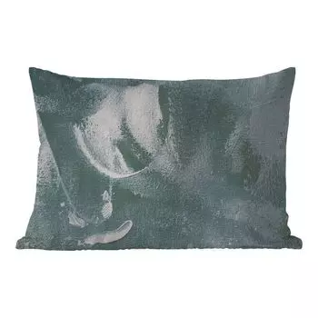 Уличная подушка MuchoWow - Акриловая краска - Абстракция - Дизайн - 60x40 см - Устойчивость к атмосферным воздействиям - Подушка для отдыха - Чехлы для подушек - Декоративные чехлы для подушек - Декоративные чехлы для подушек, мультиколор