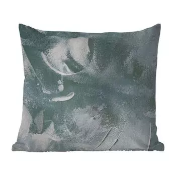 Уличная подушка MuchoWow - Акриловая краска - Абстракция - Дизайн - 45x45 см - Устойчивость к атмосферным воздействиям - Подушка для отдыха - Чехлы для подушек - Декоративные чехлы для подушек - Декоративные чехлы для подушек, мультиколор
