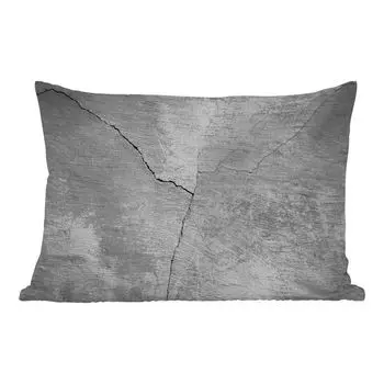 Уличная подушка MuchoWow - Бетон - Серый - Белый - Промышленный - 60x40 см - Устойчивость к атмосферным воздействиям - Подушка для отдыха - Чехлы для подушек - Декоративные чехлы для подушек - Декоративные чехлы для подушек, мультиколор