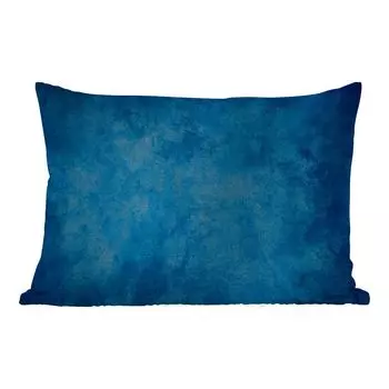 Уличная подушка MuchoWow - Бетон - Синий - Винтаж - Структурированная - Промышленный - 50x30 см - Устойчивость к атмосферным воздействиям - Подушка для отдыха - Чехол на подушку - Хлопчатобумажная ткань - Декоративные наволочки, мультиколор