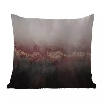 Уличная подушка MuchoWow — Блеск — Золото — Абстракция — 50x50 см — Устойчивость к атмосферным воздействиям — Подушка для отдыха — Чехол на подушку — Хлопчатобумажная ткань — Декоративные наволочки, мультиколор