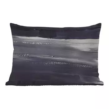 Уличная подушка MuchoWow - Цвет - Абстракция - Черный - 60x40 см - Устойчивость к атмосферным воздействиям - Подушка для отдыха - Чехлы для подушек - Декоративные чехлы для подушек - Декоративные чехлы для подушек, мультиколор