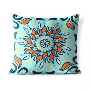 Уличная подушка MuchoWow - Цветок - Элементы - Узор - 45x45 см - Устойчивость к атмосферным воздействиям - Подушка для отдыха - Чехлы для подушек - Декоративные чехлы для подушек - Декоративные чехлы для подушек, мультиколор