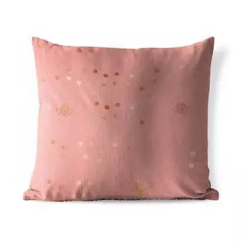 Уличная подушка MuchoWow - Цветок - Роза - Узор - 40x40 см - Устойчивость к атмосферным воздействиям - Подушка для отдыха - Чехол на подушку - Хлопчатобумажная ткань - Декоративные чехлы на подушки, мультиколор